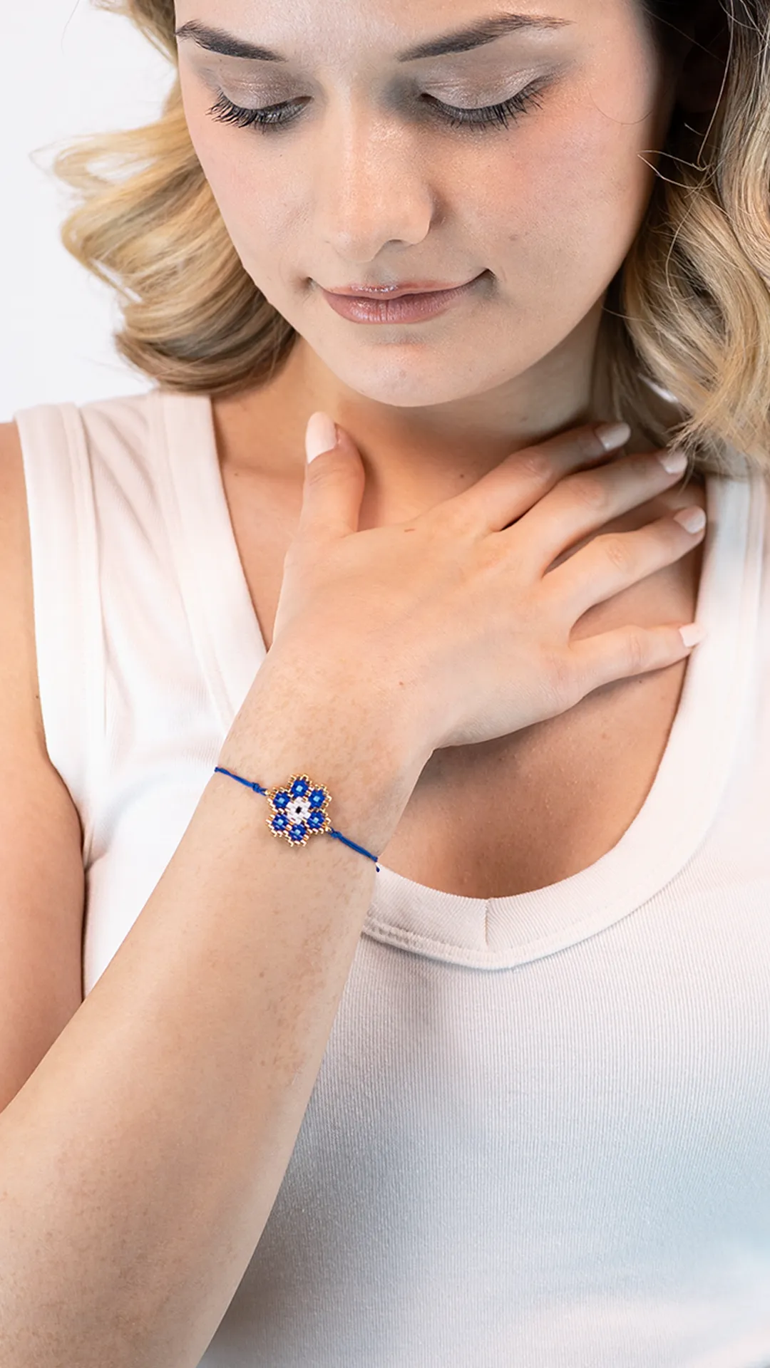 Nazar Motifli Miyuki Bileklik